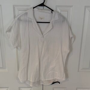 Thread & Supply Cream Button Down Shirt